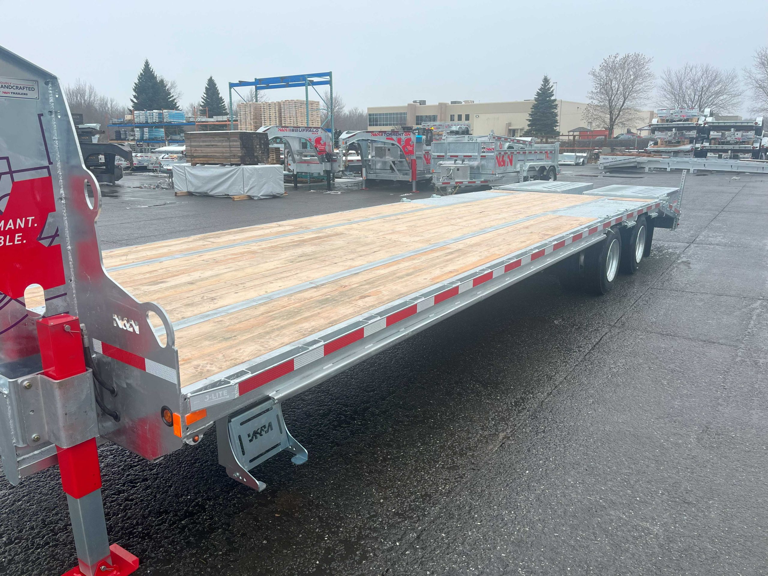 2026 N&N BUFFALO PREMIUM 30’+5′ GOOSENECK DECK OVER TRAILER – 2x 16,000 lb AXLES HYDRAULICS BRAKE, HYDRAULICS JACKS **HYDRAULIC RAMPS** – 40 000LB GVWR – 3IN COUPLER