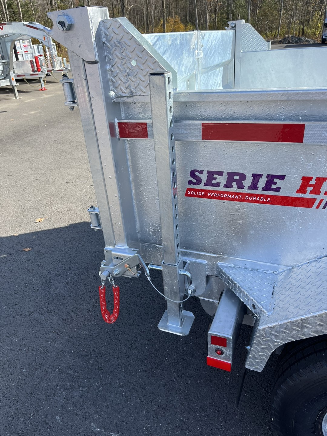 2026 N&N 7×16 HD Hydraulic Dump Trailers, Hydraulic Jack – 3x7500lb Axles w/ Spare & Mount – Galvanized -2x in Stock