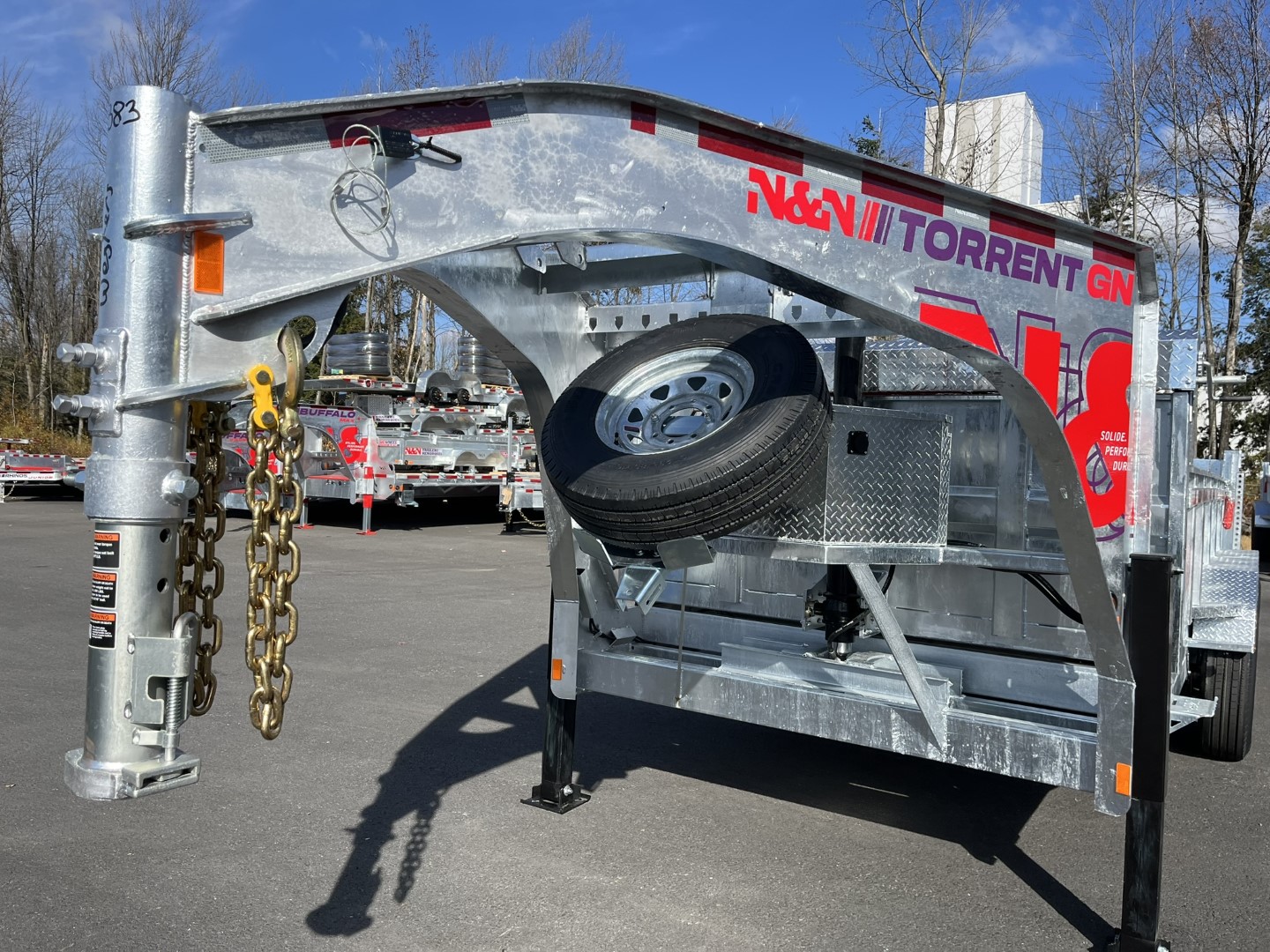2026 N&N 7×16 HD Hydraulic Dump Trailers, Hydraulic Jack – 3x7500lb Axles w/ Spare & Mount – Galvanized -2x in Stock