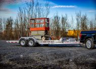2026 N&N 80” x 20ft Lowland Full Tilt Trailer – 4in Drop, 2x7000lb Axles – Equipment Trailer, Flatbed – Galvanized
