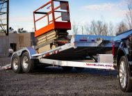 2026 N&N 80” x 20ft Lowland Full Tilt Trailer – 4in Drop, 2x7000lb Axles – Equipment Trailer, Flatbed – Galvanized