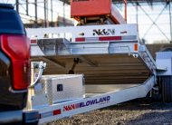2026 N&N 80” x 20ft Lowland Full Tilt Trailer – 4in Drop, 2x7000lb Axles – Equipment Trailer, Flatbed – Galvanized