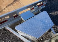 2026 N&N 80” x 20ft Lowland Full Tilt Trailer – 4in Drop, 2x7000lb Axles – Equipment Trailer, Flatbed – Galvanized