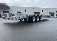 2026 N&N RHINO JUNIOR 22′ + 5′ DECKOVER 3X7 000LBS AXLES SINGLE WHEEL, 5FT BEAVER TALE W/ FLIP OVER RAMP – 2X IN STOCK