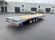 2026 N&N RHINO JUNIOR 22′ + 5′ DECKOVER 3X7 000LBS AXLES SINGLE WHEEL, 5FT BEAVER TALE W/ FLIP OVER RAMP – 2X IN STOCK