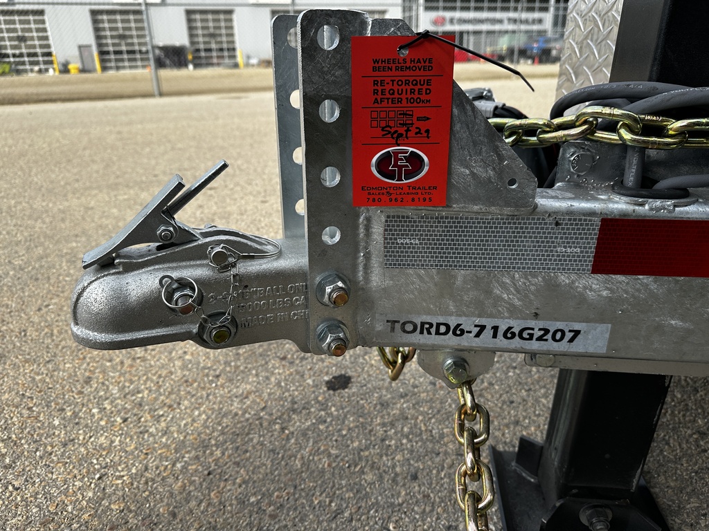 2026 N&N 7X16 HD Hydraulic Dump Trailers, 2X7000lb Axles W/ Spare Mount, Hydraulic Jack and Landscape Gate – Galvanized