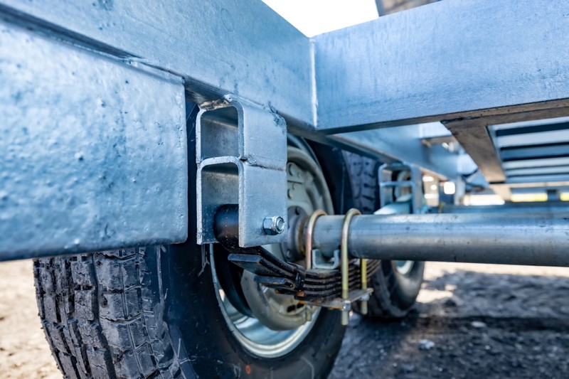 2026 N&N 7×12 HD Hydraulic Dump Trailer – 2x7000lb Axles w/ Spare Mount – Galvanized