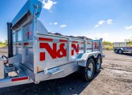 2026 N&N 7×12 HD Hydraulic Dump Trailer – 2x7000lb Axles w/ Spare Mount – Galvanized