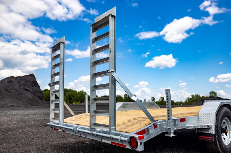 2026 N&N 7×20 Lowbed Equipment Trailer – IRON HD 2x7000lbs Axles (Spare Tire Optional) – Flatbed – Galvanized