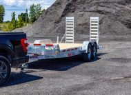 2026 N&N 7×20 Lowbed Equipment Trailer – IRON HD 2x7000lbs Axles (Spare Tire Optional) – Flatbed – Galvanized