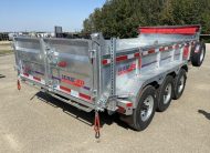 2026 N&N 7×16 HD Hydraulic Dump Trailers, 12K Hydraulic Front Jack, 3x7500lb Axles W/ Spare Mount – Galvanized – Winnipeg