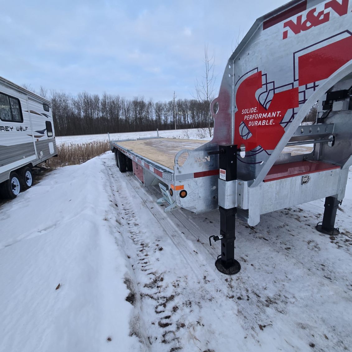 2026 N&N Buffalo Max 25’+5′ Gooseneck Deck Over Trailer – 2x 16,000 lb Axles, Dual-Wheel Tandem, Hydraulic Brakes – Galvanized