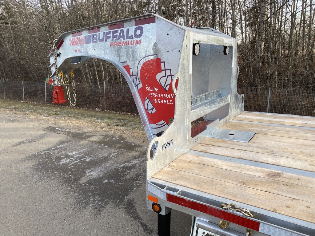 2026 N&N BUFFALO PREMIUM 30’+5′ GOOSENECK DECKOVER TRAILER – 2x 15,000 lb AXLES- HYDRAULIC BRAKE, DUAL-WHEEL TANDEM WITH HYDRAULICS JACKS – GALVANIZED