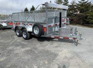 2026 N&N 6×12 INNO Dump Galvanized Trailer – 2x 5200LBS Axles w/ 24in Mesh Side and Ramps Included – Bi-Weekly payments as low as 110$ OAC