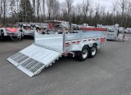 2026 N&N 7×14 Inno Dump Hydraulic Trailer – 2X7000LBS Axles W/ Landscape Gate – Galvanized | Bi-Weekly payments as low as 118$ OAC