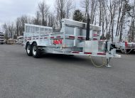 2026 N&N 7×14 Inno Dump Hydraulic Trailer – 2X7000LBS Axles W/ Landscape Gate – Galvanized | Bi-Weekly payments as low as 118$ OAC