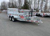 2026 N&N 7×14 Inno Dump Hydraulic Trailer – 2X7000LBS Axles W/ Landscape Gate – Galvanized | Bi-Weekly payments as low as 118$ OAC