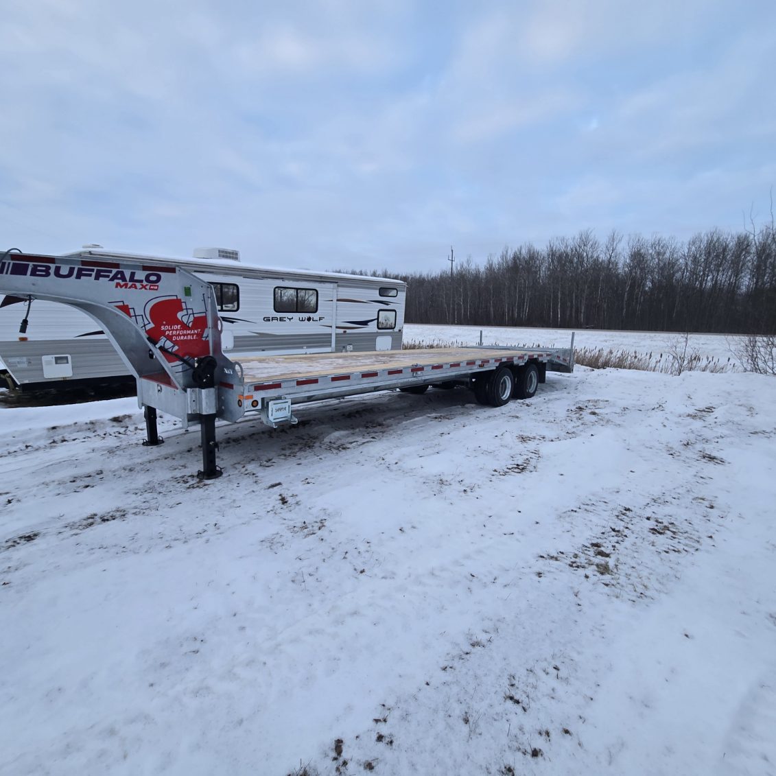 2026 N&N Buffalo Max 25’+5′ Gooseneck Deck Over Trailer – 2x 16,000 lb Axles, Dual-Wheel Tandem, Hydraulic Brakes – Galvanized