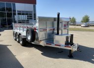 2026 N&N 7×16 HD Hydraulic Dump Trailers, 12K Hydraulic Front Jack, 3x7500lb Axles W/ Spare Mount – Galvanized – Winnipeg