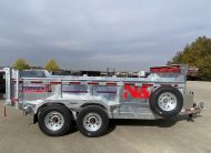 2026 N&N 7X14 HD Hydraulic Dump Trailer – 2x7500LB Axles w/ Spare Mount & Tarp Bar & Hydraulic Jack – Galvanized – Edmonton