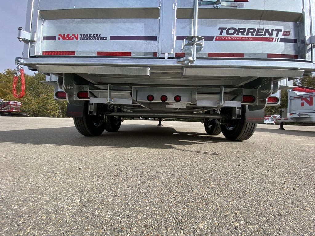 2026 N&N 7X14 HD Hydraulic Dump Trailer – 2x7500LB Axles w/ Spare Mount & Tarp Bar & Hydraulic Jack – Galvanized – Edmonton