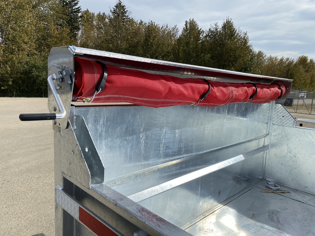 2026 N&N 7X14 HD Hydraulic Dump Trailer – 2x7500LB Axles w/ Spare Mount & Tarp Bar & Hydraulic Jack – Galvanized – Edmonton