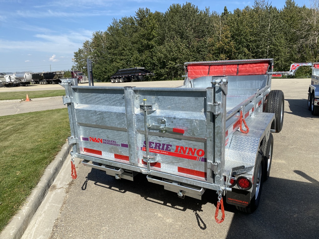 2025 N&N 5×10 INNO Dump Hydraulic Trailer – 2x 5200LBS Axles w/ Landscape Gate – Galvanized – Edmonton – 2X In Stock