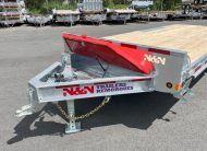 2026 N&N 102″ x 20 PACK HD Deckover Bumper Pull w/ 2×7 000lbs axles – 90″ ramps included – Galvanized