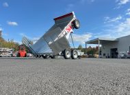 2025 N&N 7X14 HD Hydraulic Dump Trailer – 2x7500lbs Axles W/Spare Mount & Tarp Bar – Landcape Gate & Hydraulic Front Jack – Galvanized