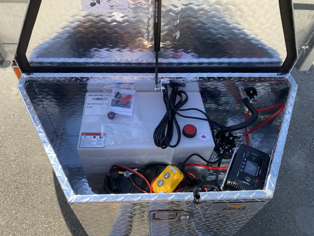 2025 N&N 5×10 INNO Dump Hydraulic Trailer – 2x 5200LBS Axles w/ Landscape Gate – Galvanized – Edmonton – 2X In Stock