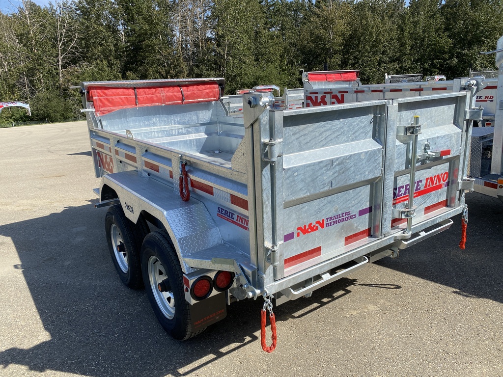 2025 N&N 5×10 INNO Dump Hydraulic Trailer – 2x 5200LBS Axles w/ Landscape Gate – Galvanized – Edmonton – 2X In Stock
