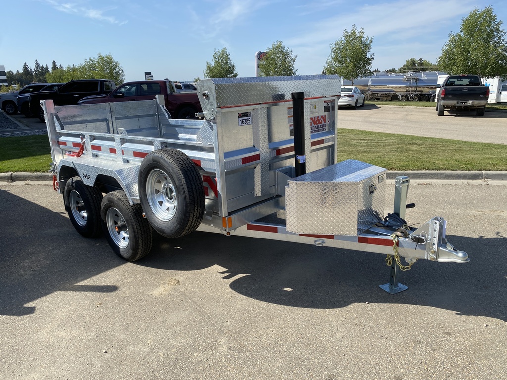 2025 N&N 5×10 INNO Dump Hydraulic Trailer – 2x 5200LBS Axles w/ Landscape Gate – Galvanized – Edmonton – 2X In Stock