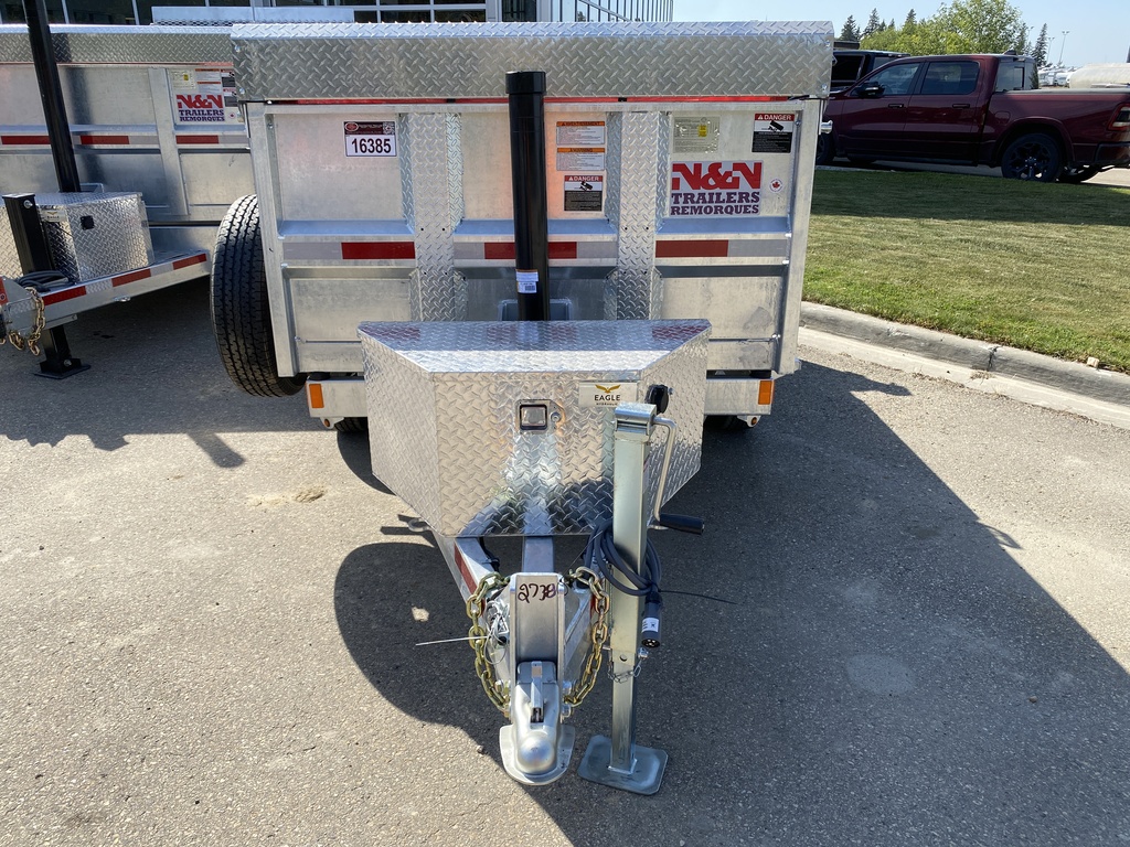 2025 N&N 5×10 INNO Dump Hydraulic Trailer – 2x 5200LBS Axles w/ Landscape Gate – Galvanized – Edmonton – 2X In Stock