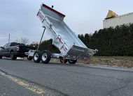 2026 N&N 7×14 INNO Dump Hydraulic Trailer – 2x 7000LBS Axles – w/Ramps Included – Galvanized