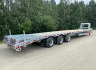 2027 N&N BUFFALO PREMIUM 35’+5′ GOOSENECK DECKOVER TRAILER HUTCH TYPE SUSPENSION– 3x 16,000 lbs AXLES ELEC/ OVER HYDRAULICS, DUAL-WHEEL, WITH HYDRAULICS JACKS & HYDRAULIC FLIP OVER RAMPS – GALVANIZED