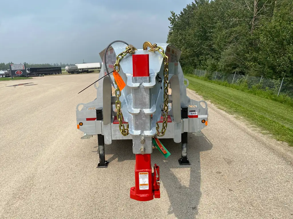 2027 N&N BUFFALO PREMIUM 35’+5′ GOOSENECK DECKOVER TRAILER HUTCH TYPE SUSPENSION– 3x 16,000 lbs AXLES ELEC/ OVER HYDRAULICS, DUAL-WHEEL, WITH HYDRAULICS JACKS & HYDRAULIC FLIP OVER RAMPS – GALVANIZED