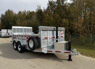 2026 N&N 7×14 HD Dump Hydraulic Trailer – Landscape Gate – Hydraulic Front Jack – 2x 7500LBS Axles – Galvanized – Edmonton