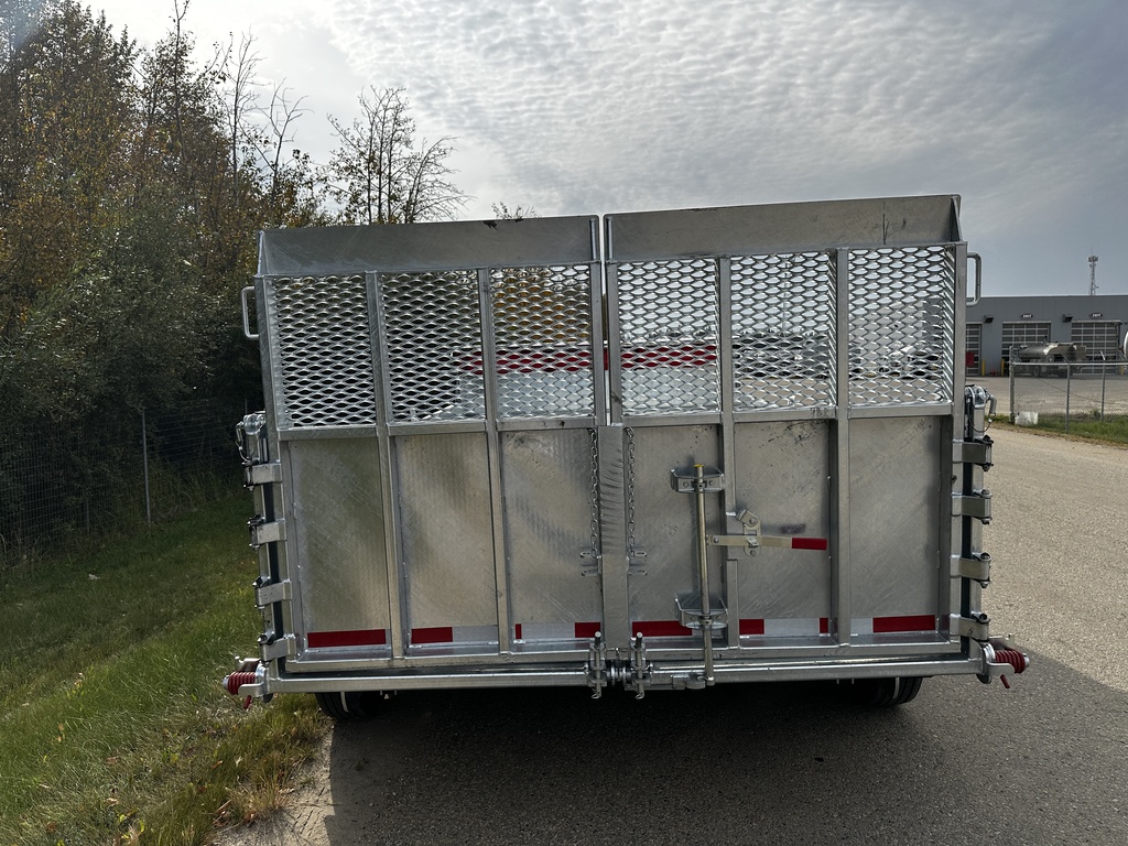 2026 N&N 7×12 HD Dump Hydraulic Trailer – Landscape Gate – Hydraulic Front Jack – 2x 7500LBS Axles – Galvanized – Edmonton