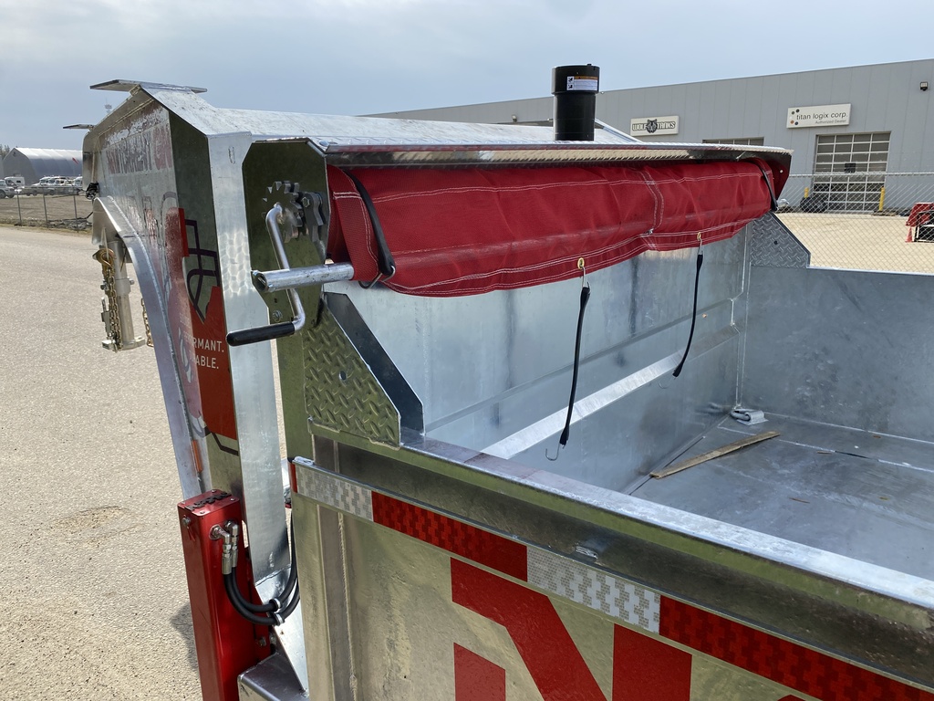 2026 N&N 7×16 Gooseneck HD Dump Hydraulic Trailer – Hydraulic Front Jack – 2x 800LBS Axles – Galvanized – Edmonton