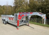 2026 N&N 7×16 Gooseneck HD Dump Hydraulic Trailer – Hydraulic Front Jack – 2x 800LBS Axles – Galvanized – Edmonton