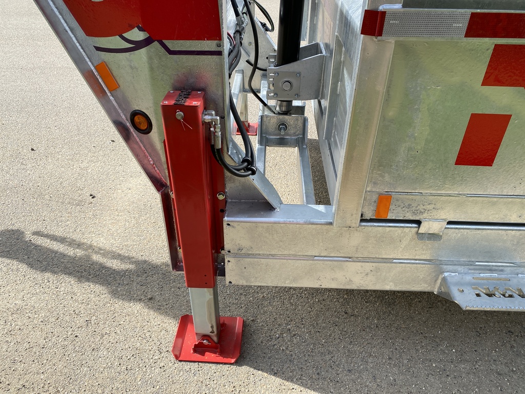 2026 N&N 7×16 Gooseneck HD Dump Hydraulic Trailer – Hydraulic Front Jack – 2x 800LBS Axles – Galvanized – Edmonton