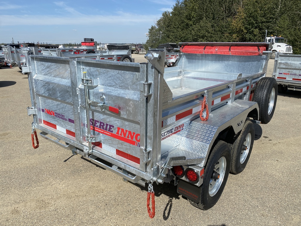 2026 N&N 5×10 INNO Dump Hydraulic Trailer – 2x 5200LBS Axles – Galvanized | Bi-Weekly payments as low as 81$ OAC – WINNIPEG