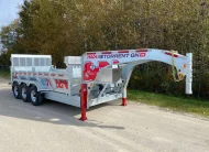 2027 N&N Torrent 7×16 Gooseneck HD Dump Hydraulic Trailer – Hydraulic Front Jack & Landscape Gate Option, 7GA / 12in Crossmembers floor upgrade – 3x 7000LBS Axles – Galvanized – Edmonton