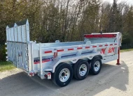2027 N&N Torrent 7×16 Gooseneck HD Dump Hydraulic Trailer – Hydraulic Front Jack & Landscape Gate Option, 7GA / 12in Crossmembers floor upgrade – 3x 7000LBS Axles – Galvanized – Edmonton