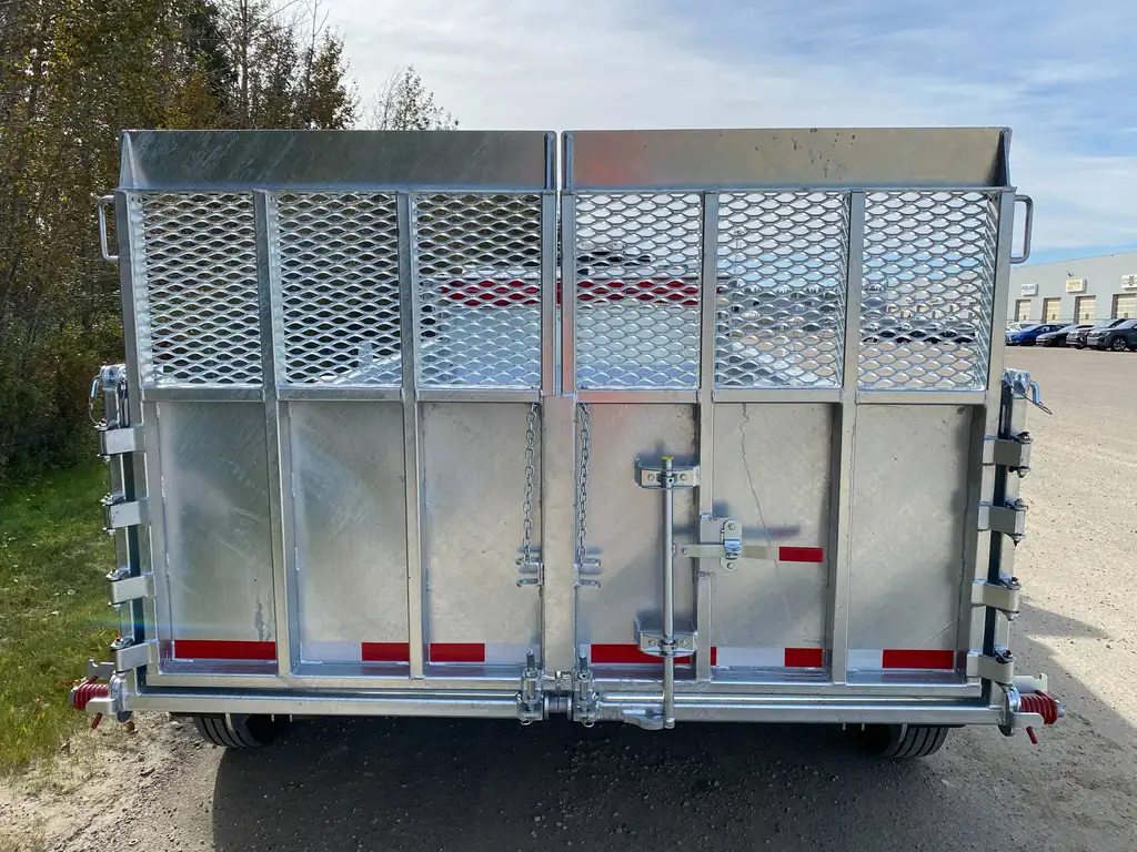 2027 N&N Torrent 7×16 Gooseneck HD Dump Hydraulic Trailer – Hydraulic Front Jack & Landscape Gate Option, 7GA / 12in Crossmembers floor upgrade – 3x 7000LBS Axles – Galvanized – Edmonton