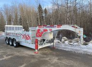 2026 N&N 7×16 Gooseneck HD Dump Hydraulic Trailer – Hydraulic Front Jack & Landscape Gate Option – 3x 7000LBS Axles – Galvanized – Edmonton