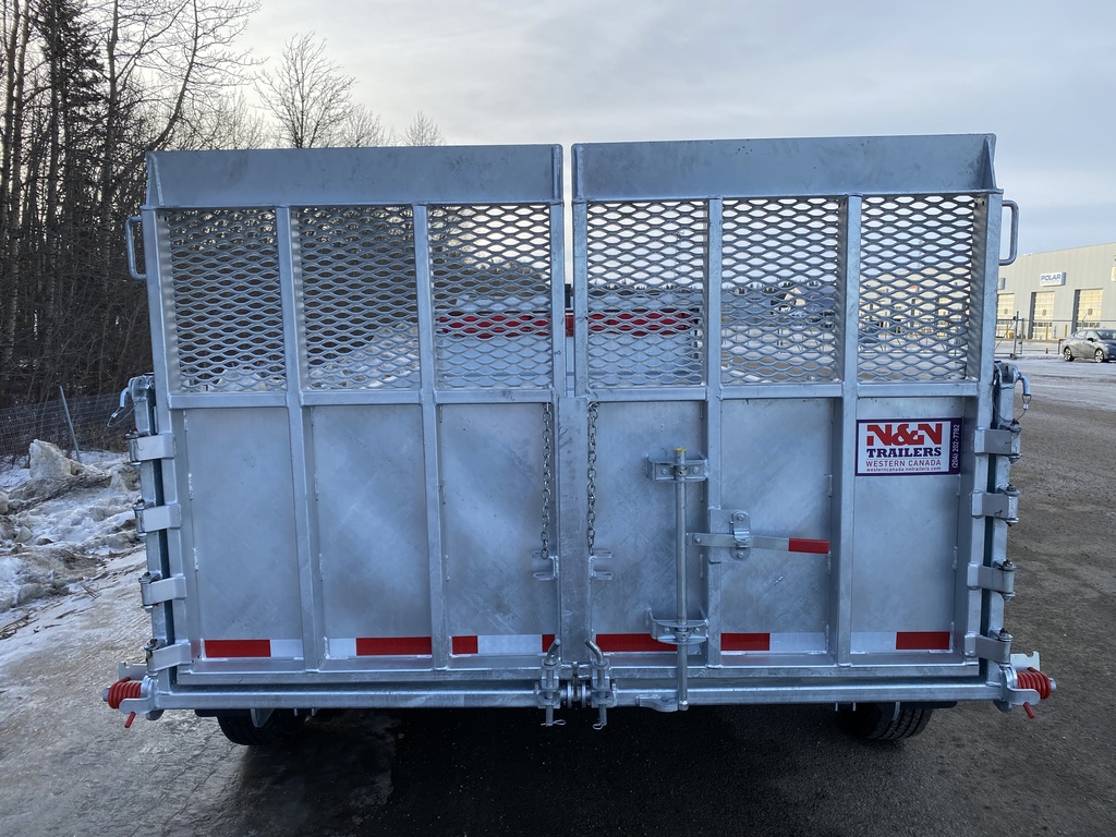 2026 N&N 7×16 Gooseneck HD Dump Hydraulic Trailer – Hydraulic Front Jack & Landscape Gate Option – 3x 7000LBS Axles – Galvanized – Edmonton