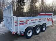 2026 N&N 7×16 Gooseneck HD Dump Hydraulic Trailer – Hydraulic Front Jack & Landscape Gate Option – 3x 7000LBS Axles – Galvanized – Edmonton
