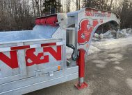2026 N&N 7×16 Gooseneck HD Dump Hydraulic Trailer – Hydraulic Front Jack & Landscape Gate Option – 3x 7000LBS Axles – Galvanized – Edmonton