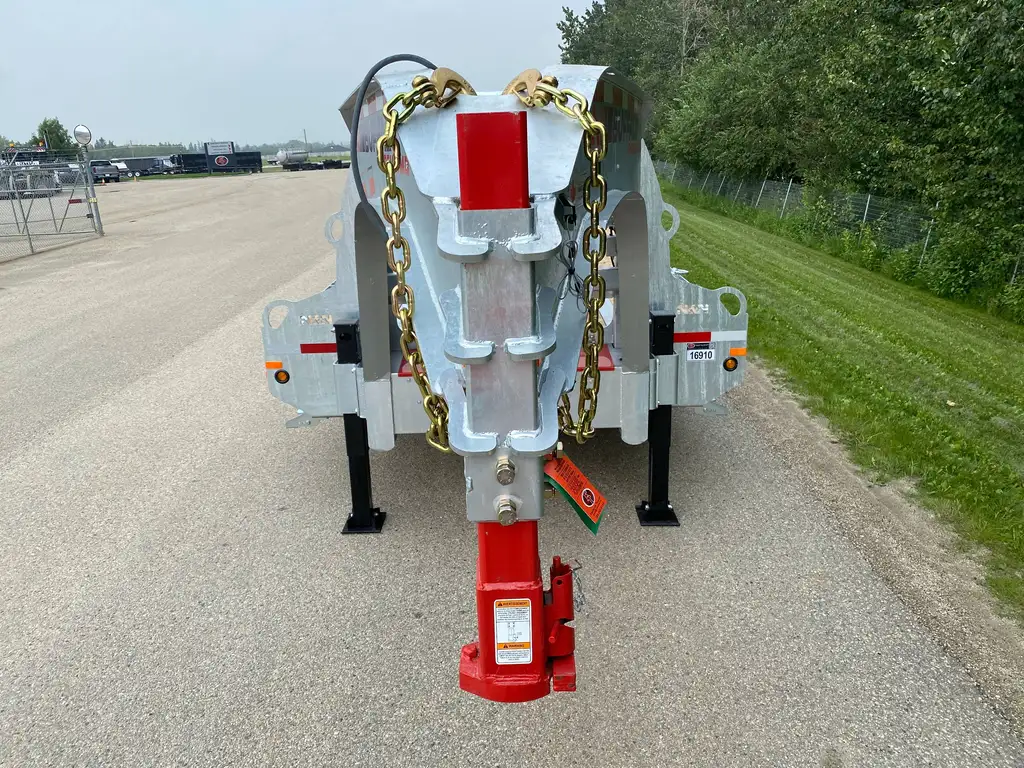 2026 BUFFALO PREMIUM 27’+5′ GOOSENECK DECKOVER TRAILER HUTCH TYPE SUSPENSION– 2x 16,000 lbs AXLES ELEC/ OVER HYDRAULICS, DUAL-WHEEL, WITH HYDRAULICS JACKS & HYDRAULIC FLIP OVER RAMPS – GALVANIZED